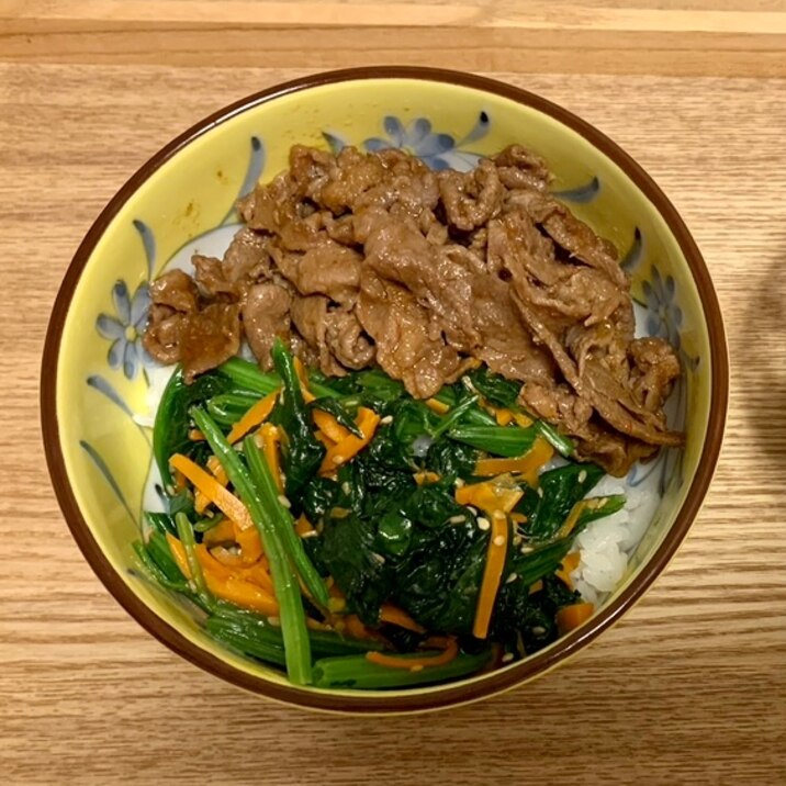 スタミナ満点!2色丼